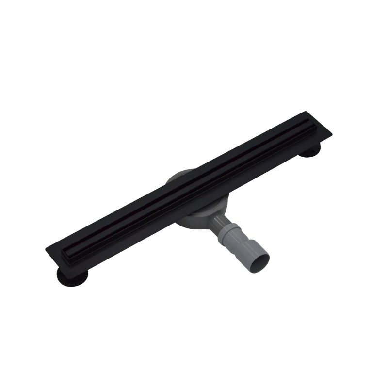 Трап для душа Roxen Black slim 91070-60 узкая решётка, чёрный