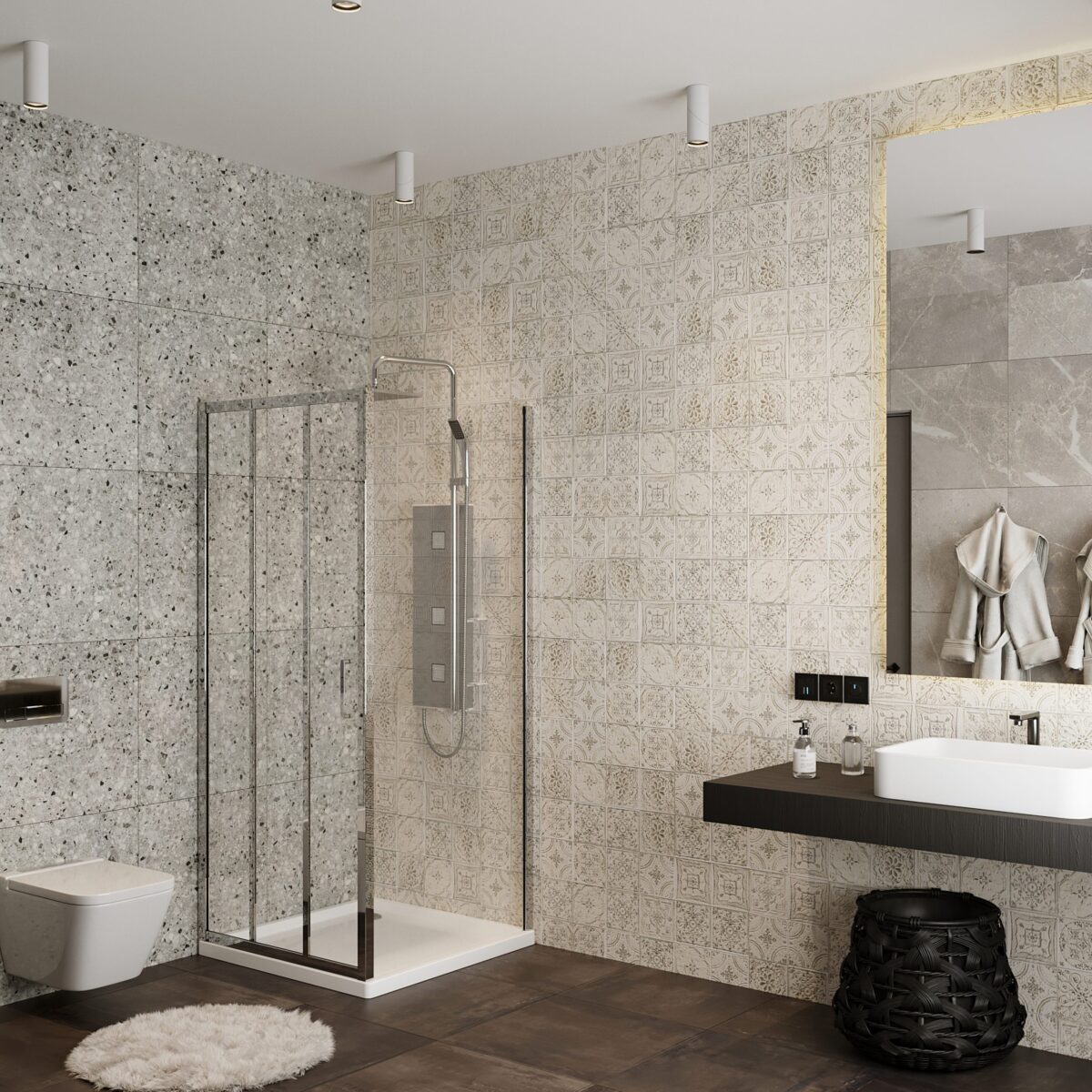 Душевой уголок Roxen Prima 55030-90 (900*900*1950; прозрачное/хром) — изображение 4