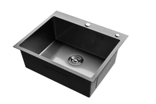 Кухонная мойка Roxen Simple 560220-55B (550x480x220; графит/мат)