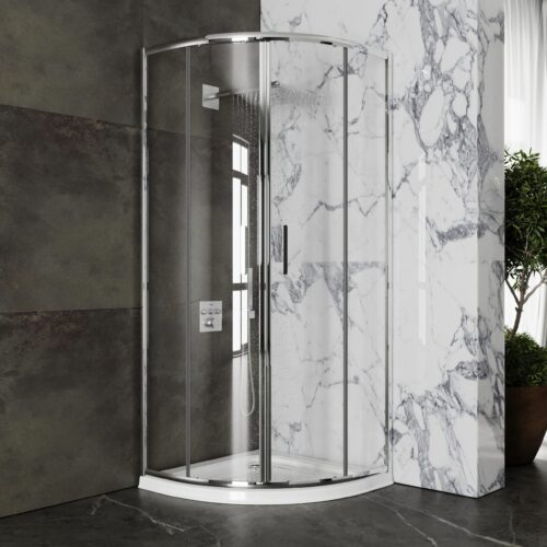 Душевой уголок Roxen Santi 55020-80 (800*800*1950; прозрачное/хром)