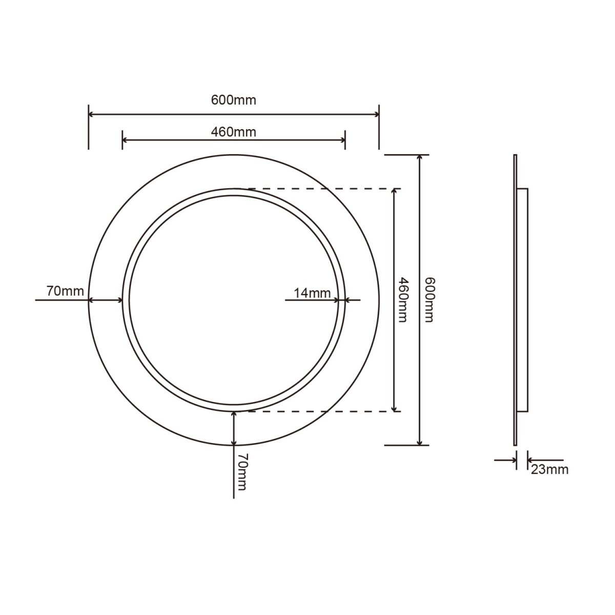 Зеркало Roxen Adema 510065-88 (800x800) — изображение 4