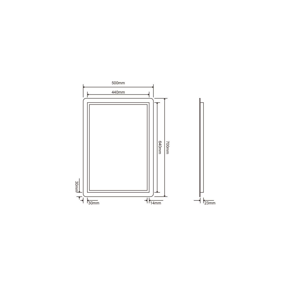 Зеркало Roxen Bella 510055-50 (500x700) — изображение 2