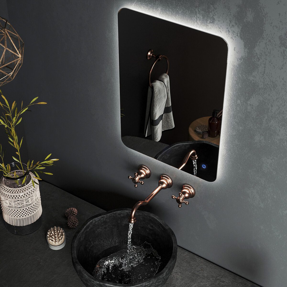 Зеркало с подогревом Roxen Bella 510055-60AF (600x800) — изображение 3