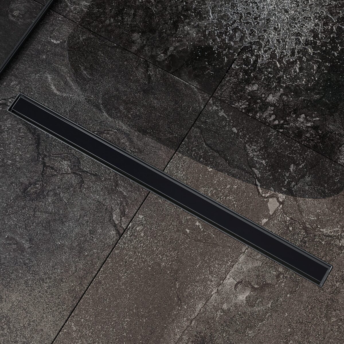 Трап для душа Roxen Black glass 91030-70 чёрное стекло — изображение 7