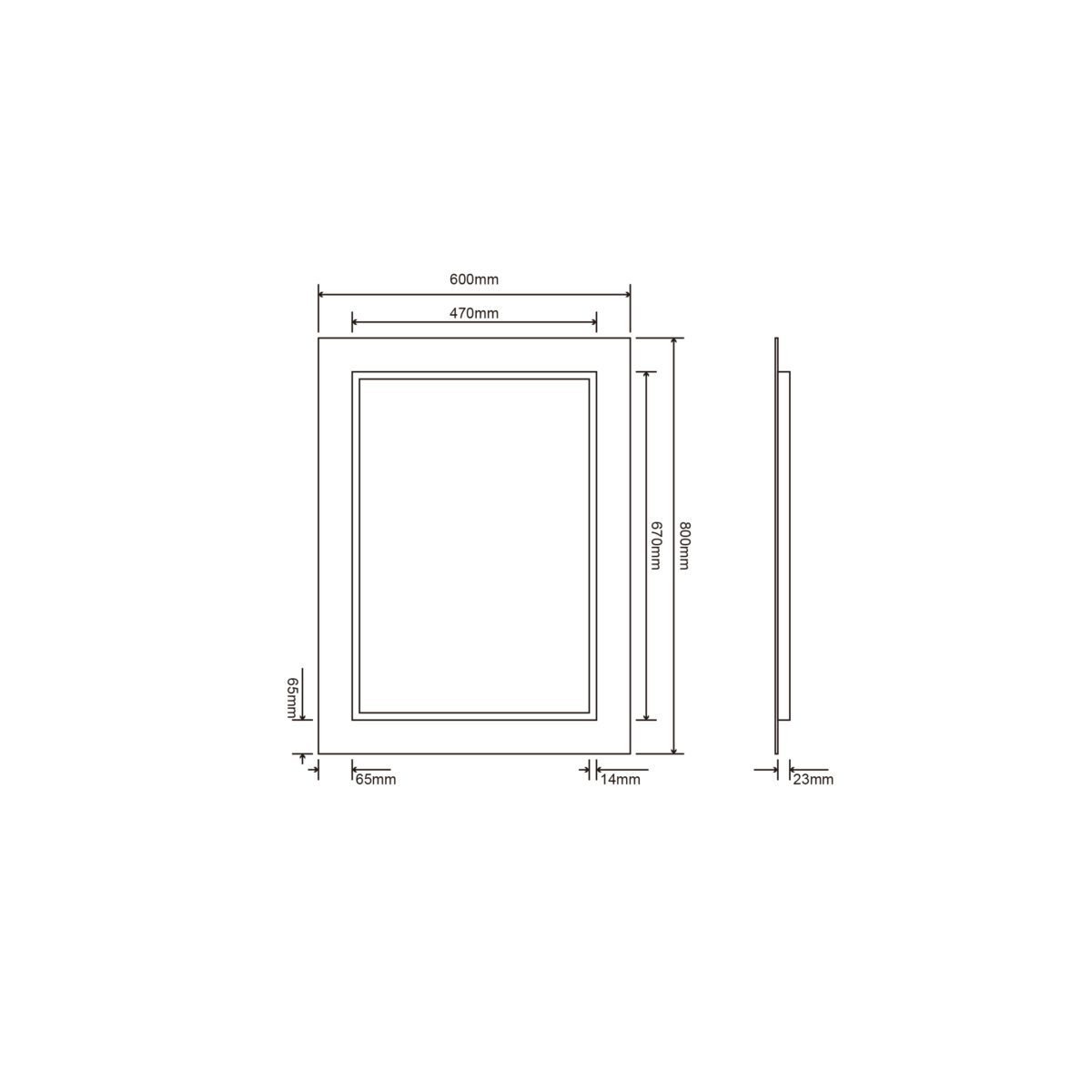 Зеркало Roxen Bliss 510035-60 (600x800) — изображение 3