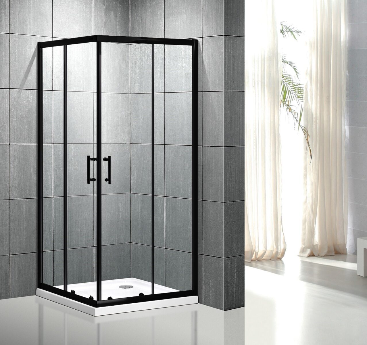 Душевой уголок Roxen Caspia 55060-90 (900*900*1950; прозрачное/хром) — изображение 7