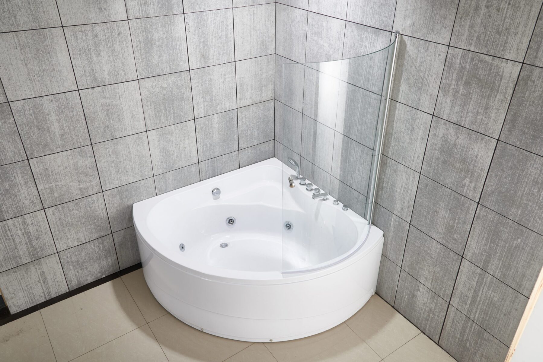 Душевая шторка на угловую ванну Roxen Veria 52050-90 прозрачное/хром — изображение 2