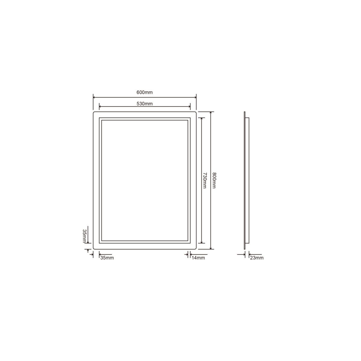 Зеркало Roxen Gotem 510165-60 (600x800) — изображение 2