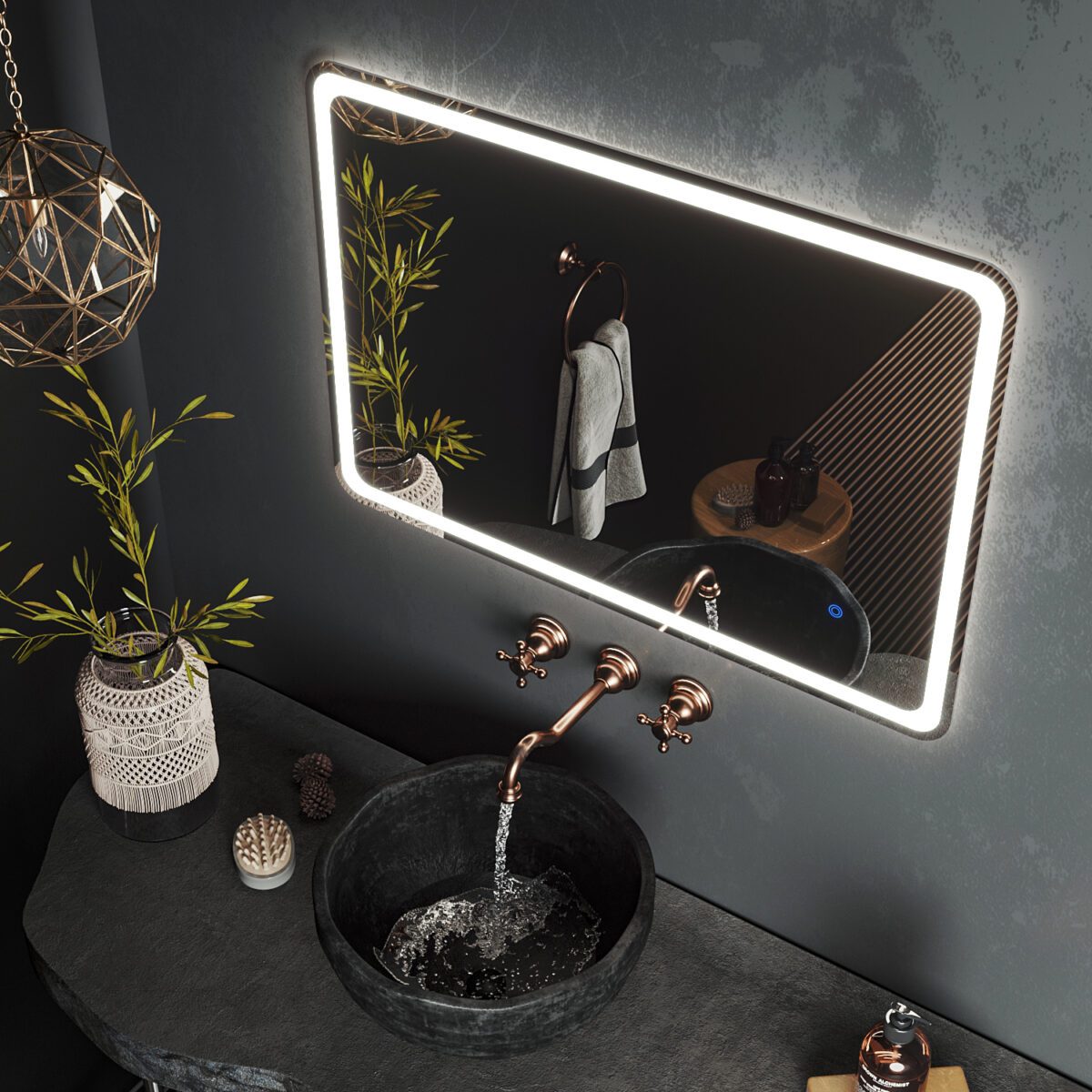 Зеркало с подогревом Roxen Irida 510185-90AF (900x700)