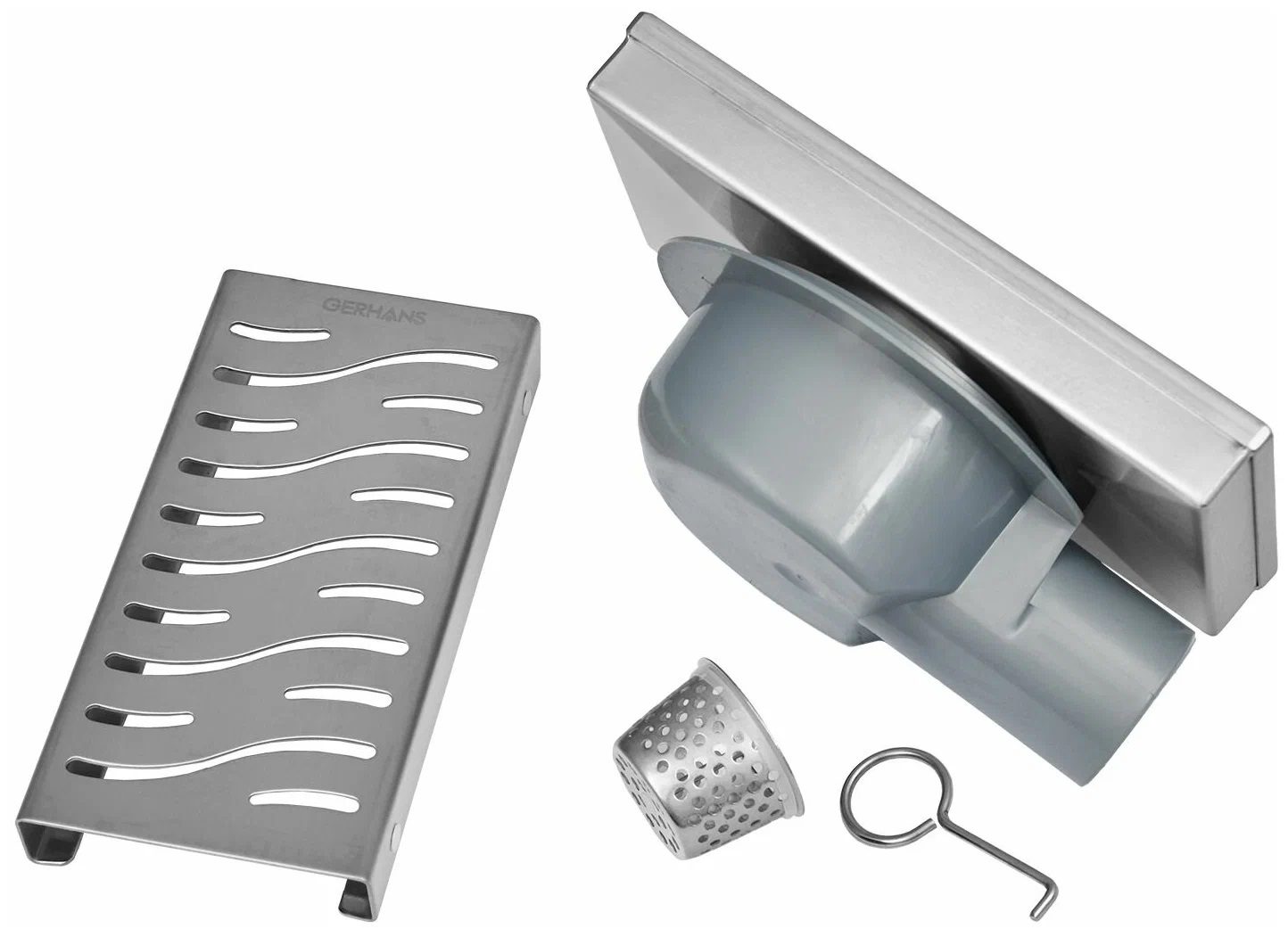 Трап для душа Gerhans K80410C-20 линейный, "перфорация" — изображение 3