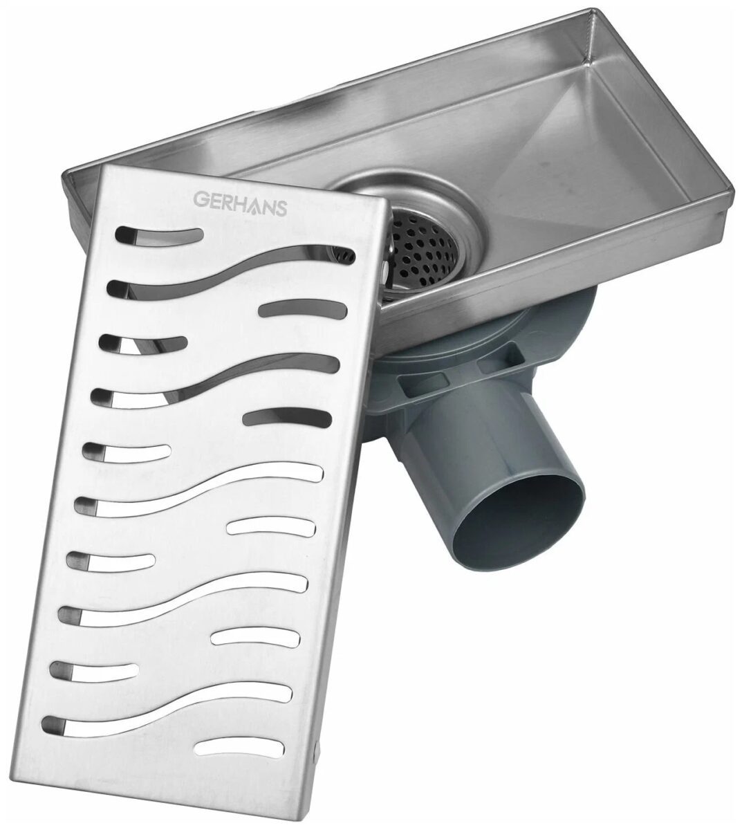 Трап для душа Gerhans K80410C-20 линейный, "перфорация" — изображение 4