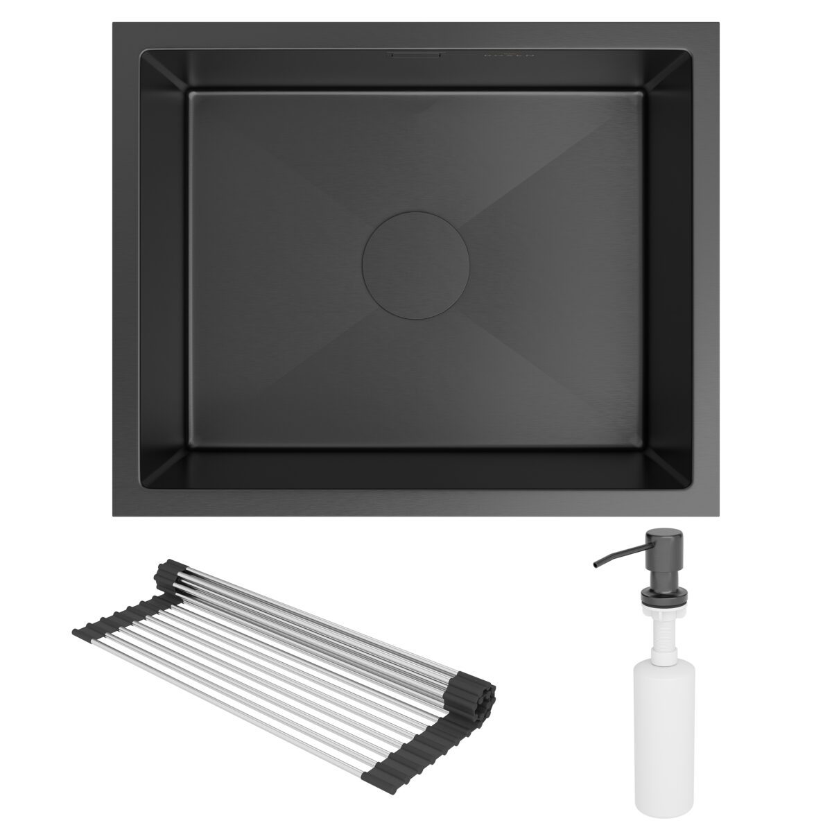 Кухонная мойка Roxen Uno 560210-54B графит/матовый — изображение 4