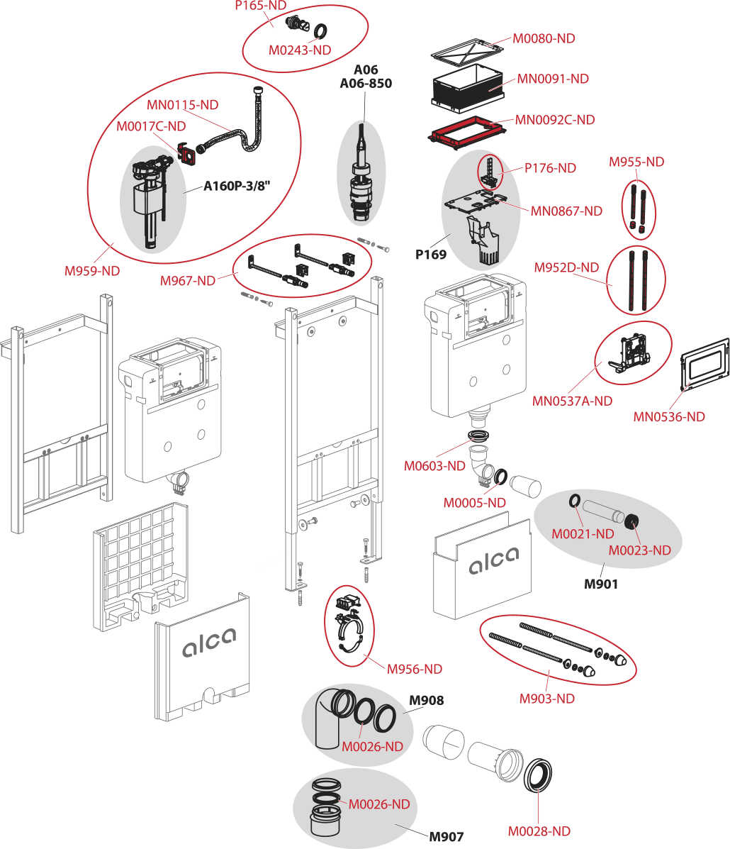 Инсталляция для унитаза Alca AM118/850 Sádromodul, AM118/850 — изображение 3