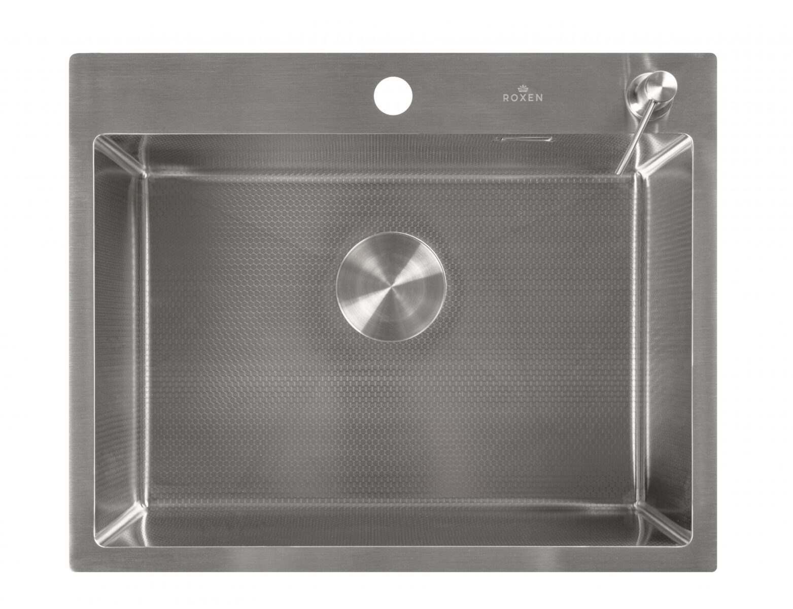 Кухонная мойка Roxen Snake 560220-50-BS (500x480x220; графит/декор) — изображение 5