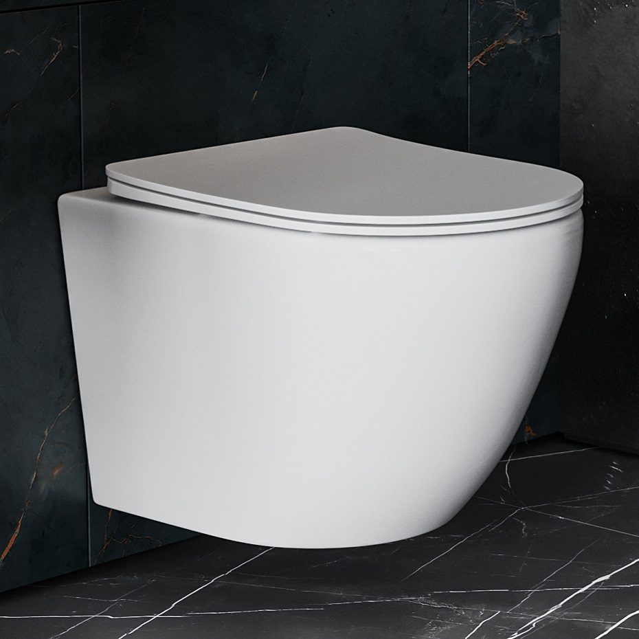 Комплект инсталляции Asten Readle Zentralmodul с унитазом Roxen Antares и кнопкой AR0601-B (чёрная/матовая), AR0601-185B — изображение 3