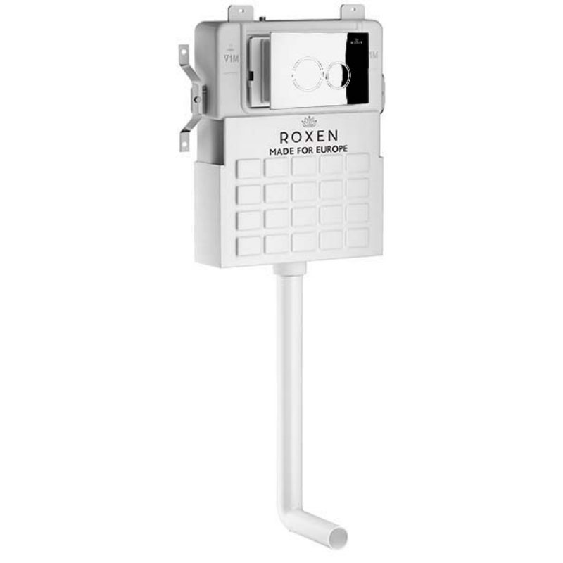 Комплект инсталляции для приставного унитаза Roxen Attach с кнопкой Santi (хром/глянец), 898962