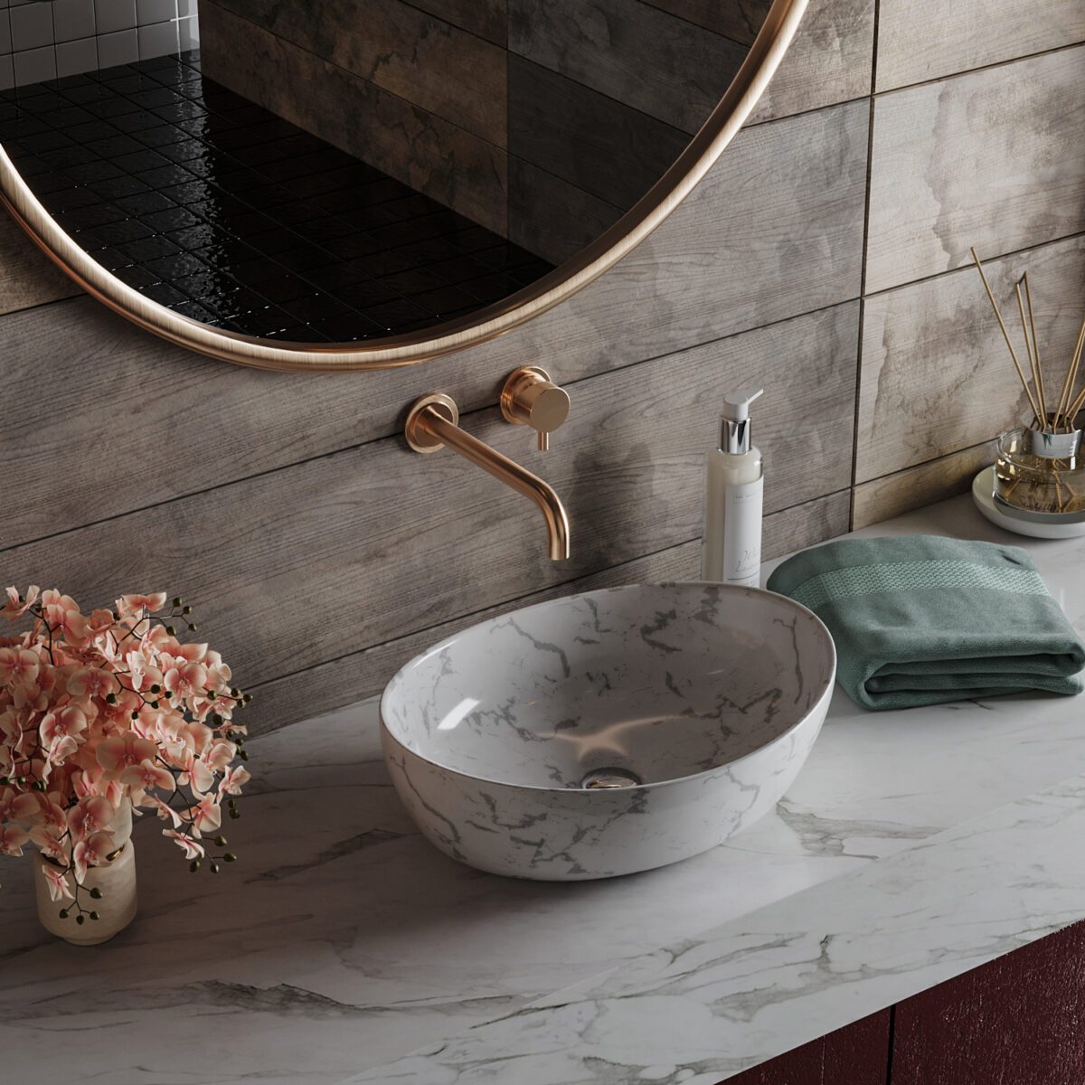 Умывальник Roxen Bocar Marble, 570125-M — изображение 2