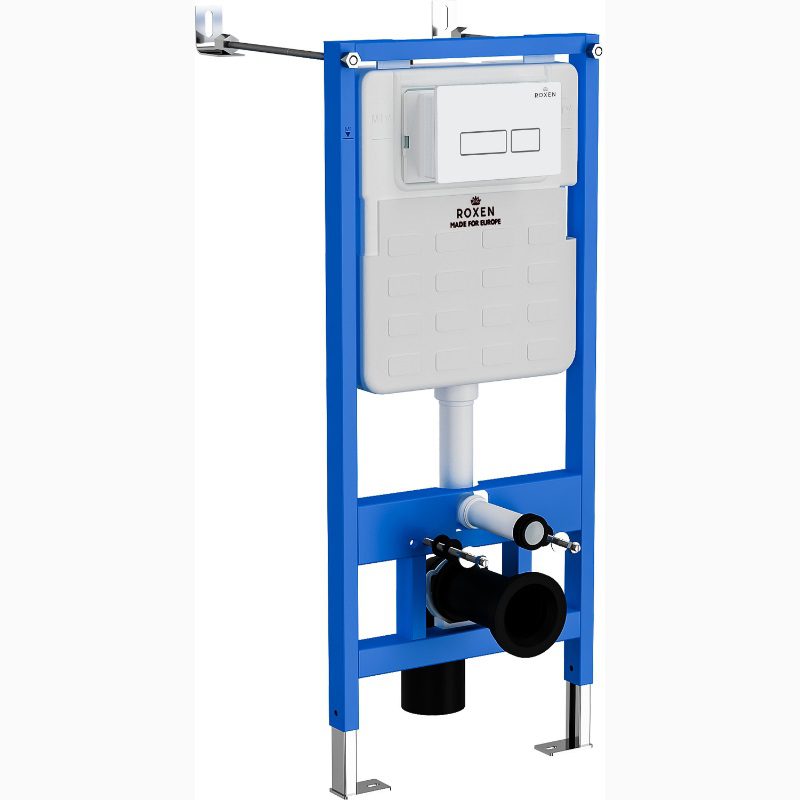 Комплект инсталляции Roxen StounFix Dual Fresh с унитазом Vine и кнопкой Caspia (белая/глянец), 979000 — изображение 9