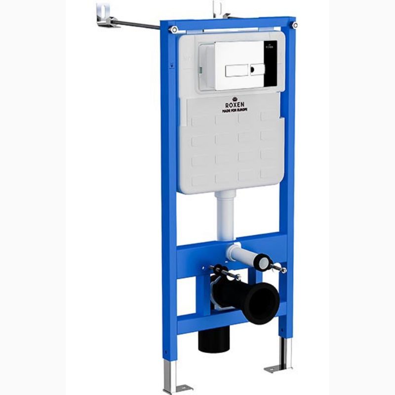 Комплект инсталляции Roxen StounFix Dual Fresh с унитазом Royal Matt и кнопкой Caspia (хром/глянец), 968213 — изображение 11