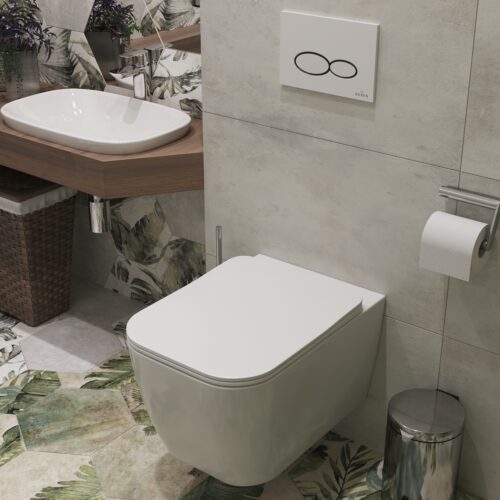 Унитаз подвесной Roxen Cube, 530135-01