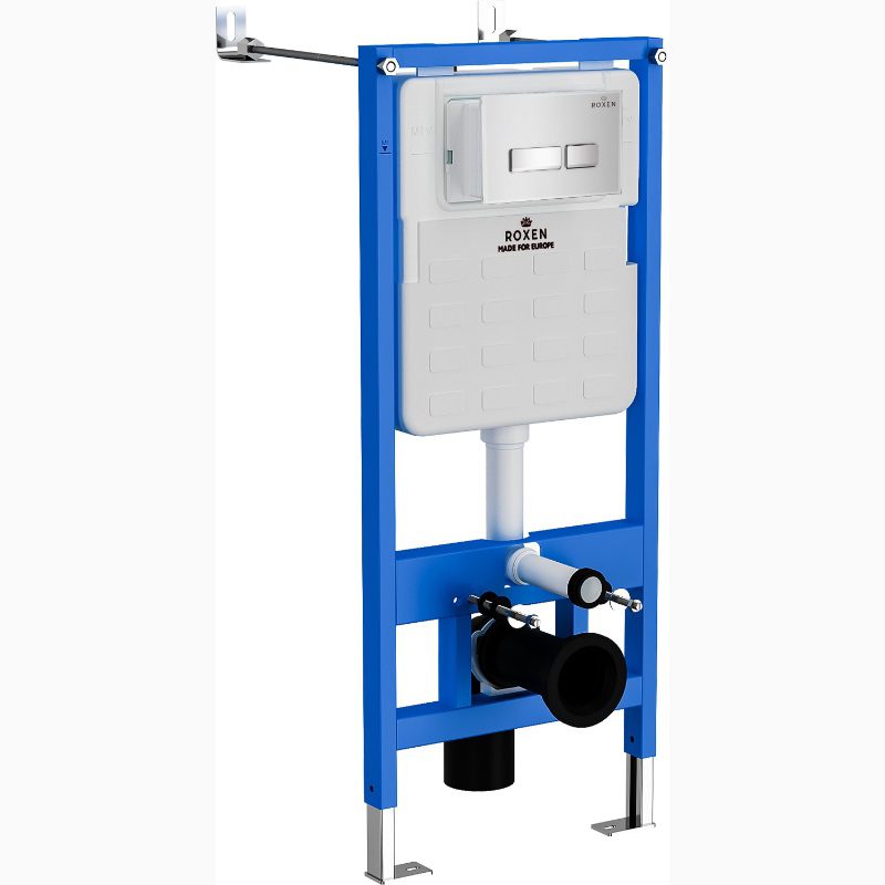 Комплект инсталляции Roxen StounFix Dual Fresh с унитазом Antares Gold и кнопкой Glass (белая), 904965 — изображение 7