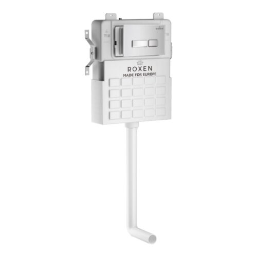 Комплект инсталляции для приставного унитаза Roxen Attach с кнопкой Glass (белая), 942959