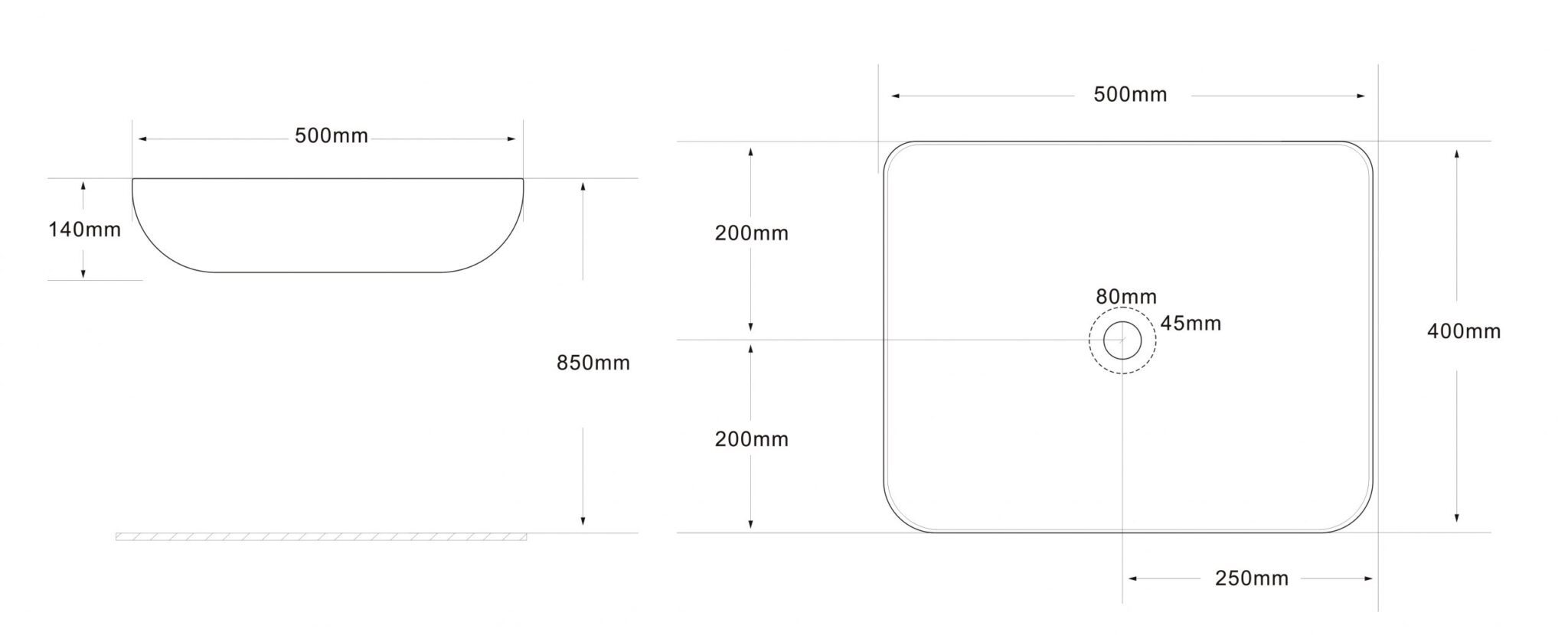 Умывальник Roxen Pure, 570050 — изображение 7