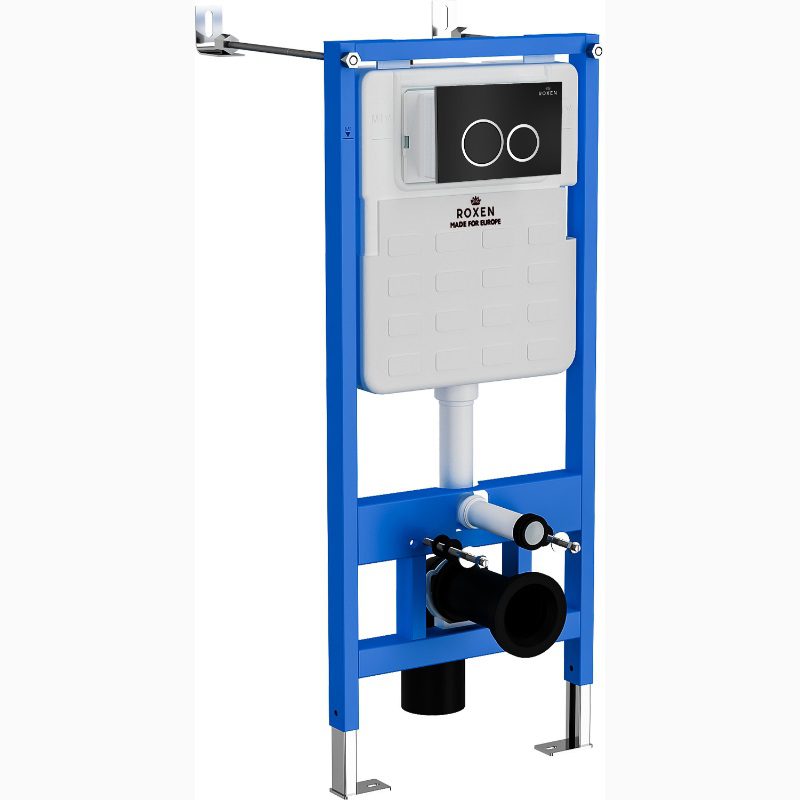 Комплект инсталляции Roxen StounFix Dual Fresh с унитазом Antares Tornado и кнопкой Santi (чёрная/матовая), 968339 — изображение 13