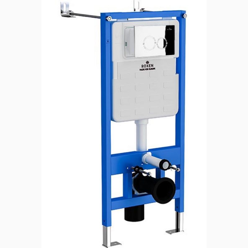 Комплект инсталляции Roxen StounFix Dual Fresh с кнопкой Caspia (хром/глянец), 812643 — изображение 3