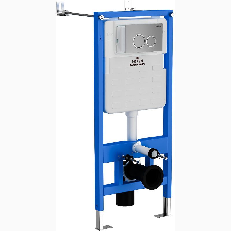 Комплект инсталляции Roxen StounFix Dual Fresh с унитазом Antares Tornado и кнопкой Santi (хром/матовая), 968345 — изображение 12