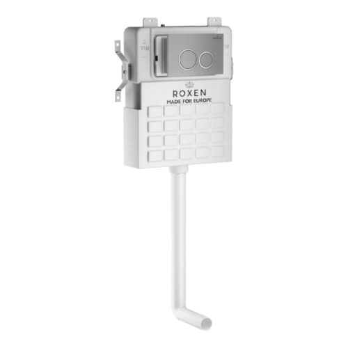 Комплект инсталляции для приставного унитаза Roxen Attach с кнопкой Santi (хром/матовая), 911247