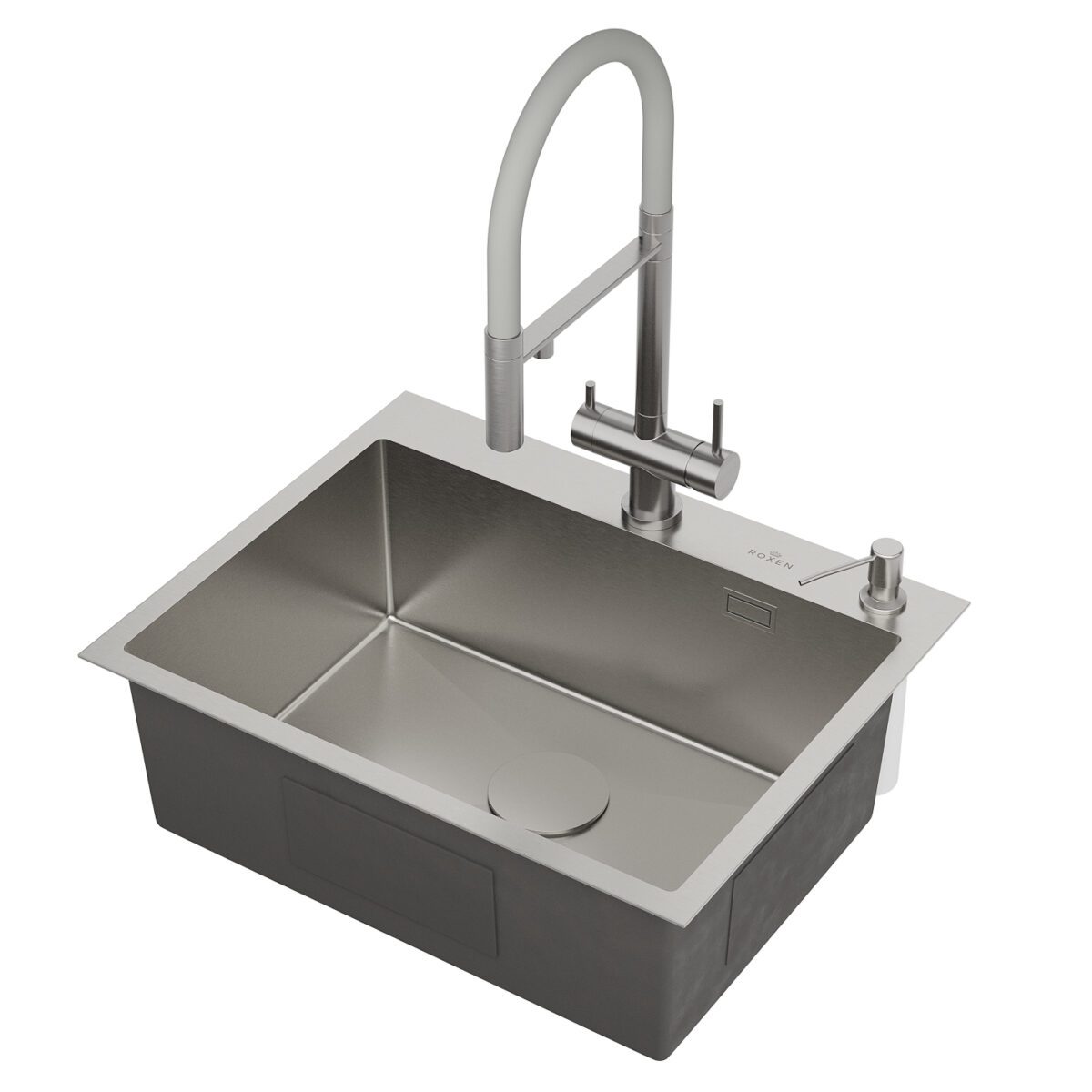 Кухонная мойка Roxen Simple 560220-60 сатин/матовая — изображение 13