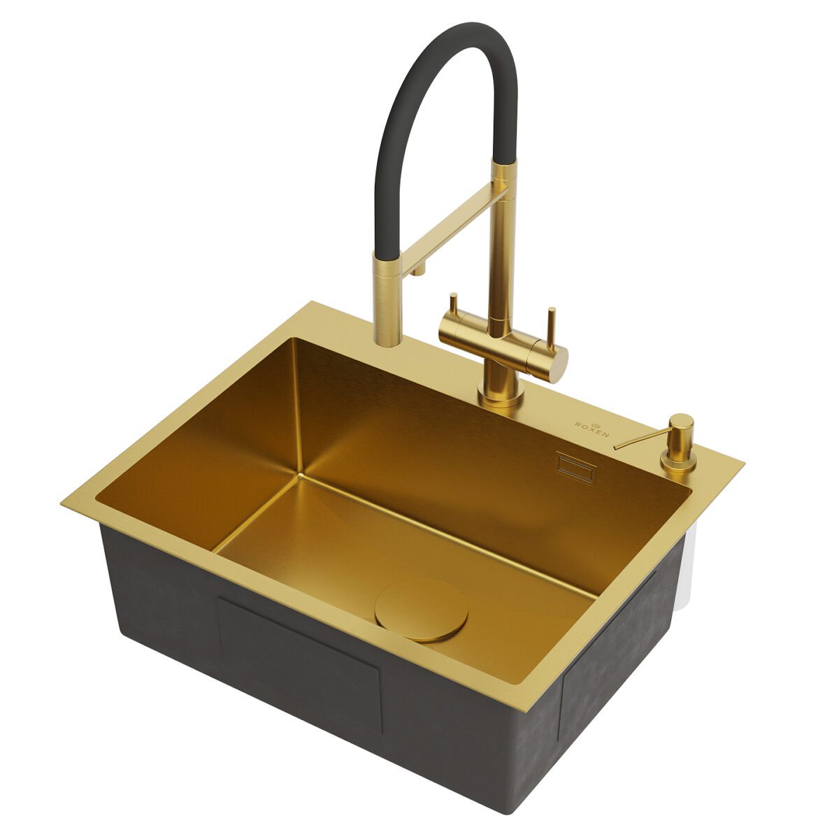 Кухонная мойка Roxen Simple 560220-60G золото/матовая — изображение 2