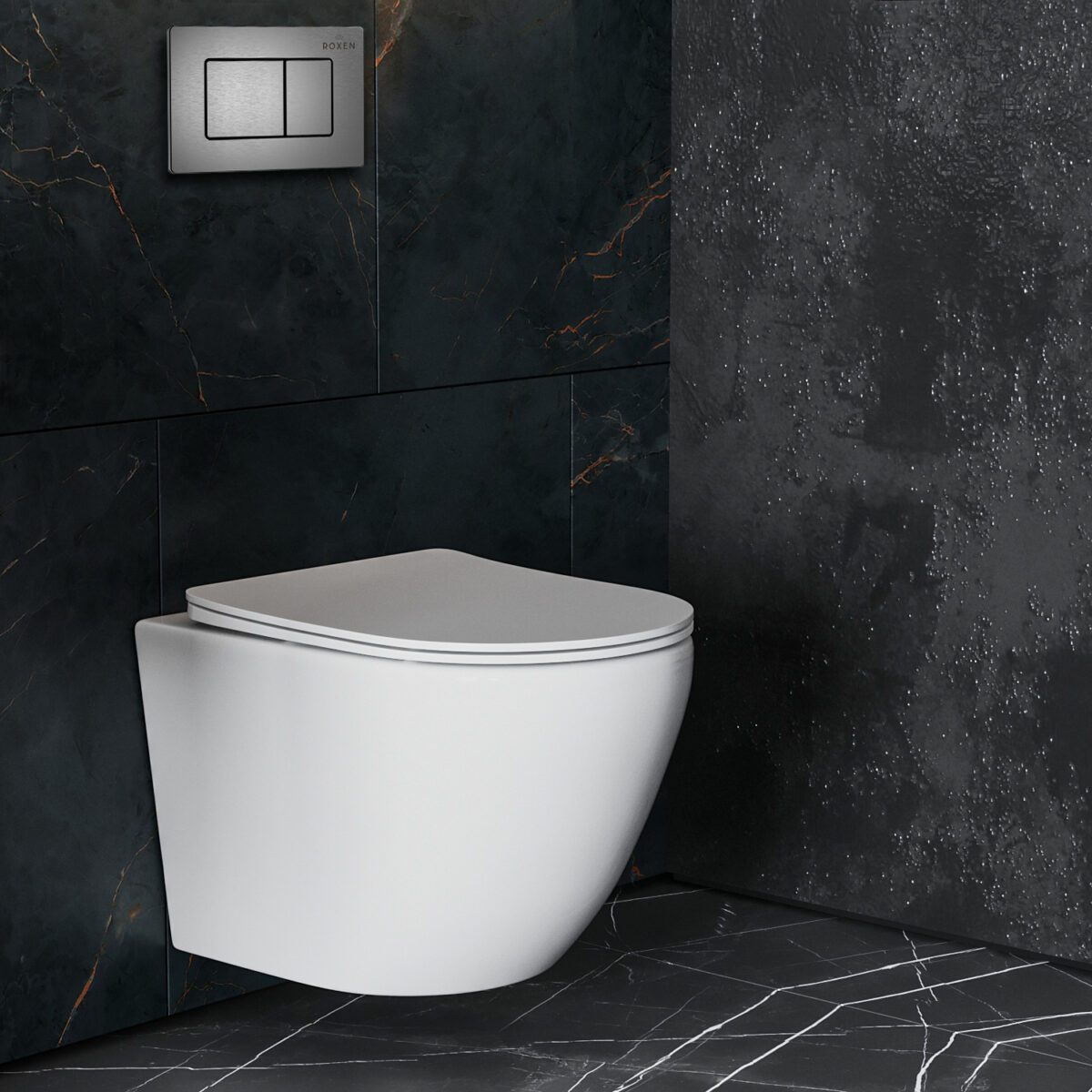 Комплект инсталляции Roxen StounFix Dual Fresh с унитазом Antares и кнопкой Steel (оружейная сталь), 613423 — изображение 11