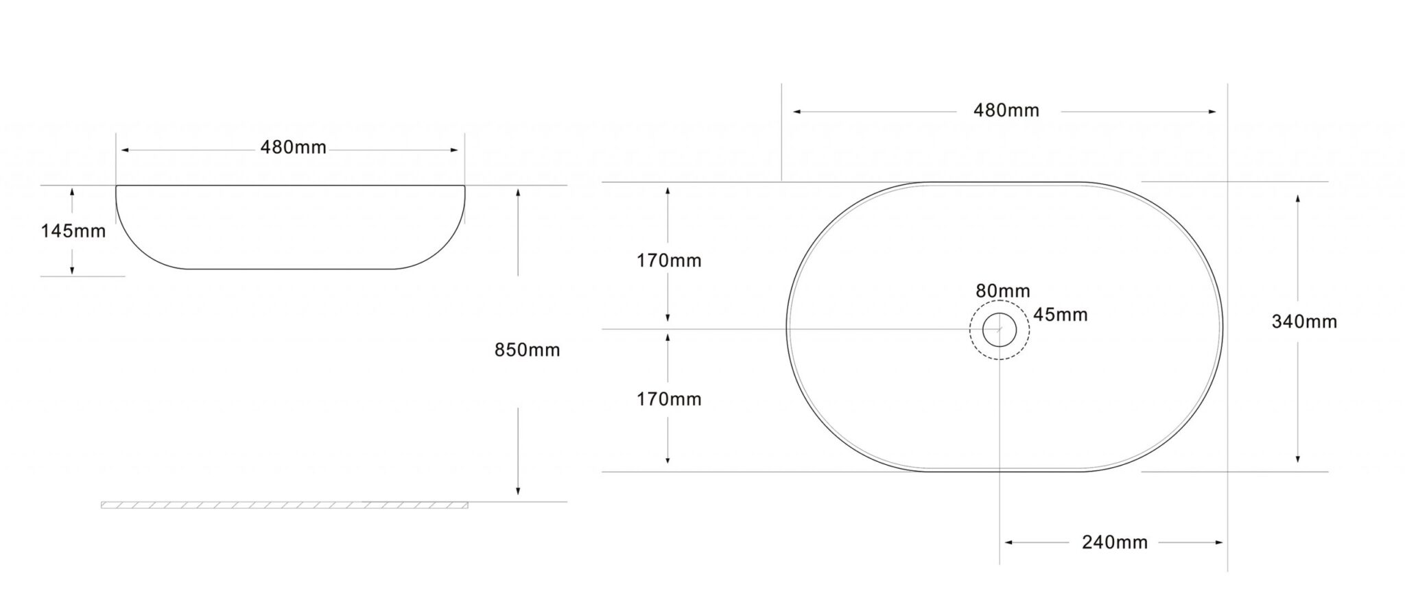 Умывальник Roxen Tim, 570165 — изображение 6