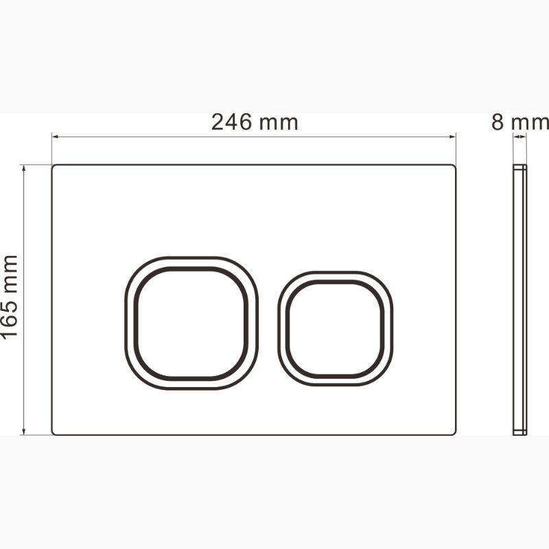 Кнопка для инсталляции Roxen Santi, 410280W (белый) — изображение 5