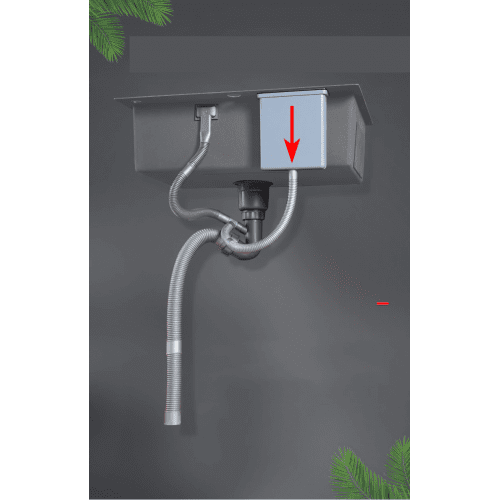 Кухонная мойка Roxen Stage 560250-60B (600x480x220; графит/мат) — изображение 10