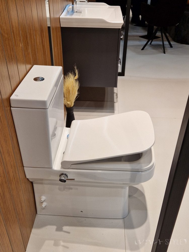 Унитаз напольный с функцией биде CeraStyle Noura, WC00403SH00 чаша+CS004010100 бачок+ IM018010201200 — изображение 3