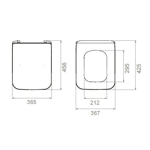 Унитаз подвесной с функцией биде CeraStyle Hera с сиденьем и крышкой Ibiza Slim — изображение 11