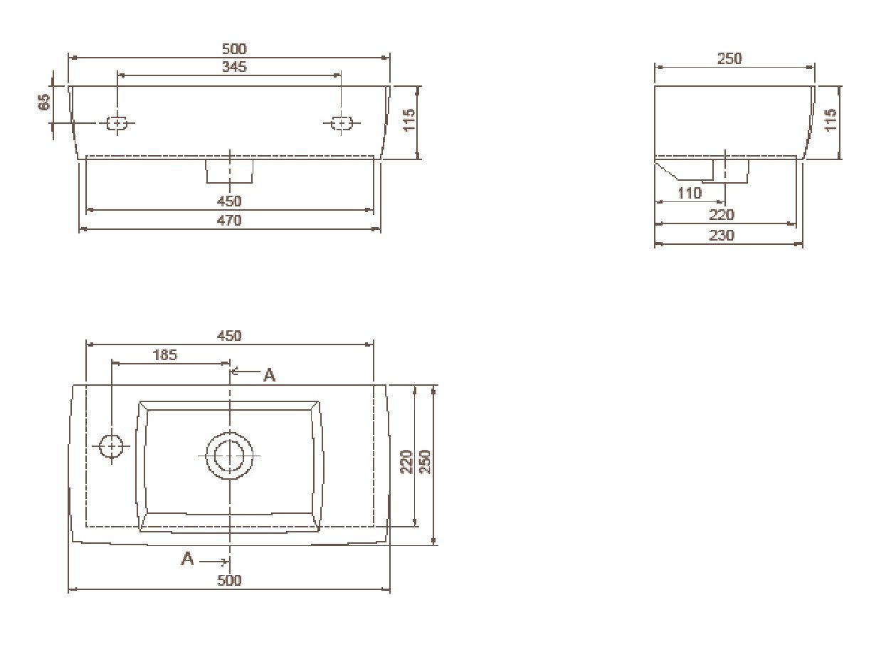Умывальник CeraStyle City 50, TB002F22R00 (001500-u-01) — изображение 3