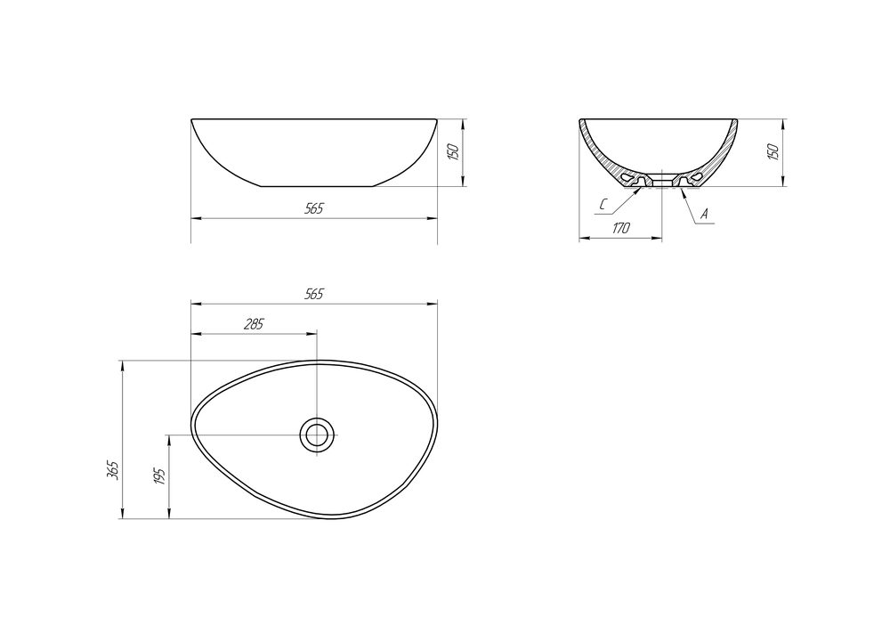 Умывальник Cersanit Moduo Leaf 56, 63571 — изображение 5