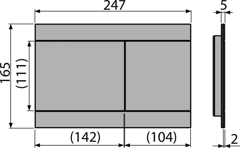 Кнопка для инсталляции Alca FUN, alunox-мат — изображение 2