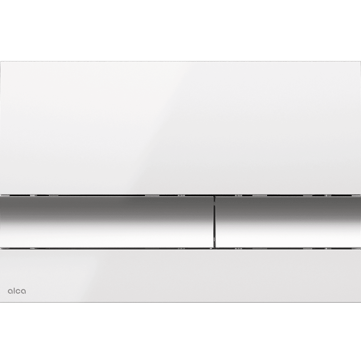 Кнопка для инсталляции Alca M1720-1, белый-глянец/xром-глянец