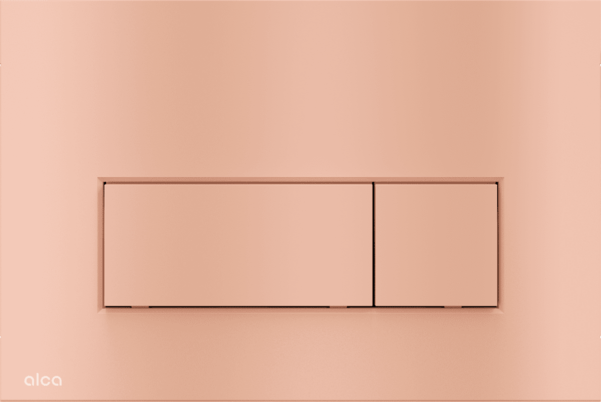Кнопка для инсталляции Alca THIN M57-RG-M, RED GOLD-мат