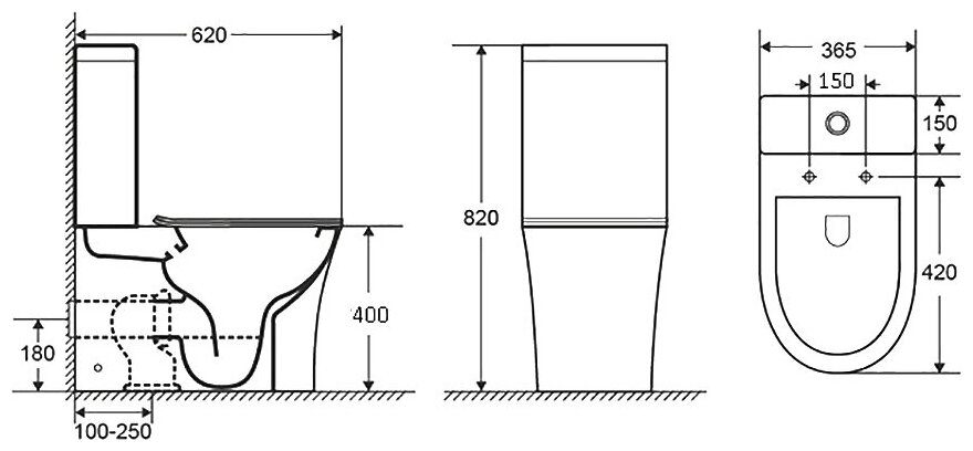 Унитаз напольный Grossman Classic, GR-4466S — изображение 4