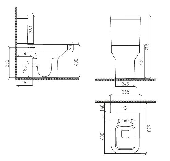 Унитаз напольный с функцией биде CeraStyle Noura, WC00403SH00 чаша+CS004010100 бачок+ IM018010201200 — изображение 6