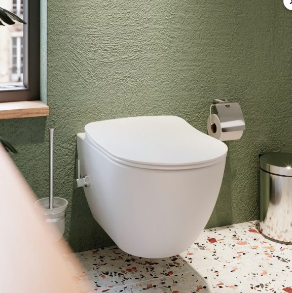 Унитаз подвесной с функцией биде Creavit Free с сиденье и крышкой Duck