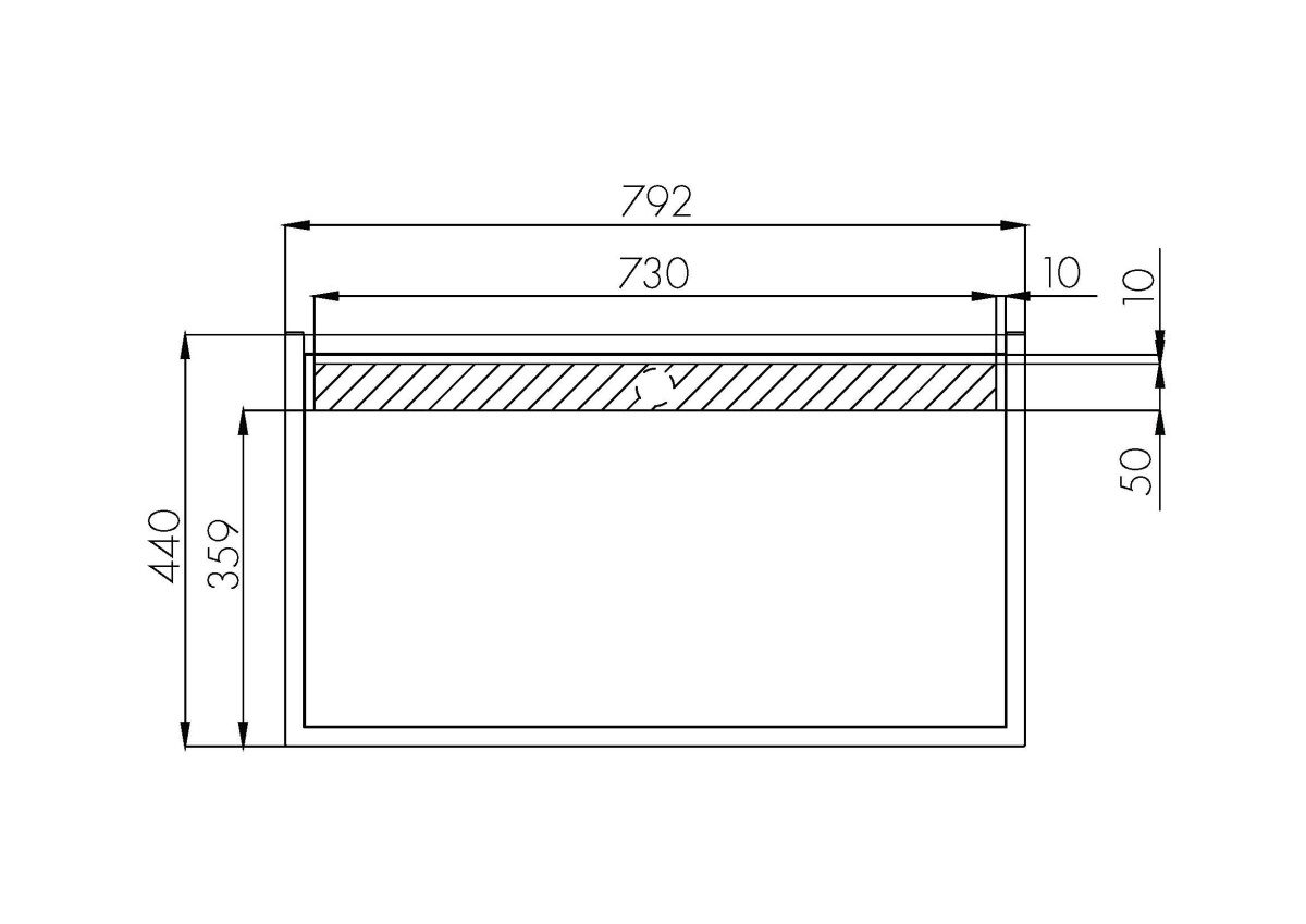 Столешница Aquaton Лофт Фабрик 80, дуб Эндгрейн, 1A243003LTDU0 — изображение 3