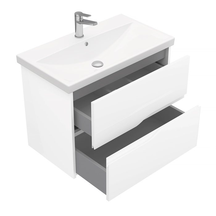 Тумба в ванную LAPARET ALTAIR 80 под умывальник Cerastyle Elite 80, белый — изображение 2