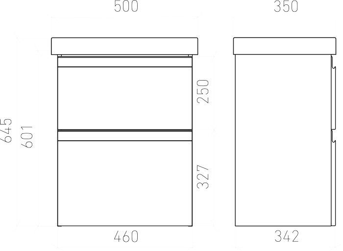 Тумба в ванную LAPARET OPTIMUM SLIM 50 под умывальник Cersanit Moduo Slim 50, белый — изображение 4